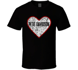 Pete Davidson Heart Love Adore Comedian Comedy Worn Look Cool Fan T Shirt Pete Davidson Heart Love Adore Comedian Comedy Worn Look Cool Fan T Shirt