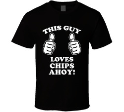 This Guy Loves Chips Ahoy! Fun Retro Favorite Food T Shirt
