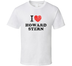 Howard Stern I Love Heart Comedian Comedy Worn Look Cool Fan T Shirt Howard Stern I Love Heart Comedian Comedy Worn Look Cool Fan T Shirt