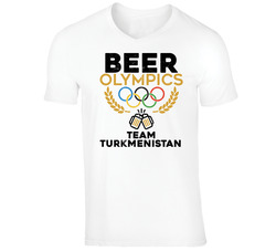 Beer Olympics Team Turkmenistan Country World Funny Drinking T Shirt Beer Olympics Team Turkmenistan Country World Funny Drinking T Shirt