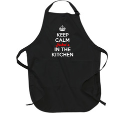 Keep Calm John Is In The Kitchen Funny Cooking Custom Father's Day Gift Apron Keep Calm John Is In The Kitchen Funny Cooking Custom Father's Day Gift Apron
