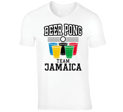 Team Jamaica Beer Pong Olympic Games Funny Drinking T Shirt Team Jamaica Beer Pong Olympic Games Funny Drinking T Shirt