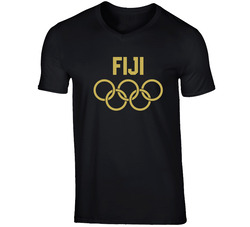 Team Fiji Olympic Games Rings Logo Country Support T Shirt Team Fiji Olympic Games Rings Logo Country Support T Shirt