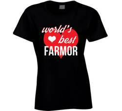 World's Best Farmor Danish Grandmother Ladies T Shirt