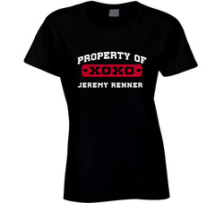 Jeremy Renner Property Of I Love Ladies T Shirt