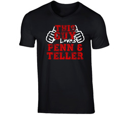 This Guy Loves Penn & Teller Comedian Stand Up Funny Comedy T Shirt