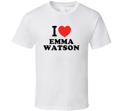 I Heart Emma Watson Action Movie Star Actor Fan T Shirt I Heart Emma Watson Action Movie Star Actor Fan T Shirt