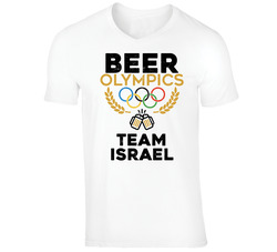 Beer Olympics Team Israel Country World Funny Drinking T Shirt Beer Olympics Team Israel Country World Funny Drinking T Shirt
