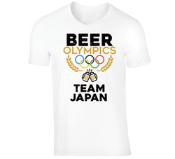 Beer Olympics Team Japan Country World Funny Drinking T Shirt