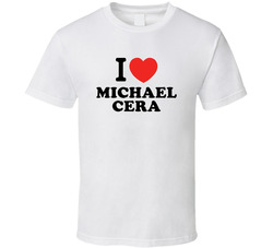 I Heart Michael Cera Action Movie Star Actor Fan T Shirt