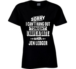 Can't Hangout Tonight Have A Date With Jen Ledger Drummer Band Music Ladies T Shirt