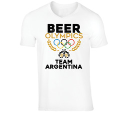 Beer Olympics Team Argentina Country World Funny Drinking T Shirt