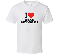 I Heart Ryan Reynolds Action Movie Star Actor Fan T Shirt I Heart Ryan Reynolds Action Movie Star Actor Fan T Shirt