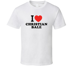 I Heart Christian Bale Action Movie Star Actor Fan T Shirt I Heart Christian Bale Action Movie Star Actor Fan T Shirt