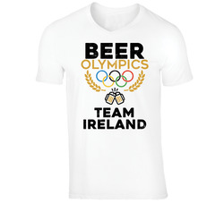 Beer Olympics Team Ireland Country World Funny Drinking T Shirt Beer Olympics Team Ireland Country World Funny Drinking T Shirt
