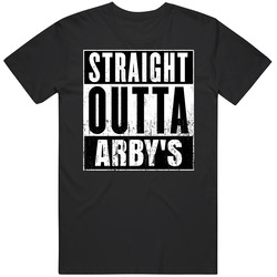Straight Outta Arby's Movie And Fast Food Parody T Shirt Straight Outta Arby's Movie And Fast Food Parody T Shirt