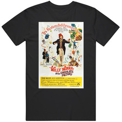 Willy Wonka And The Chocolate Factory Cool 70's Comedy Vintage Classic Movie Fan T Shirt Willy Wonka And The Chocolate Factory Cool 70's Comedy Vintage Classic Movie Fan T Shirt