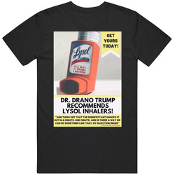 Lysol Inhaler Recommended By Trump Brand New Classic Black T Shirt