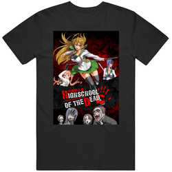 Highschool Of The Dead Anime Tv Show Cool Fan T Shirt Highschool Of The Dead Anime Tv Show Cool Fan T Shirt
