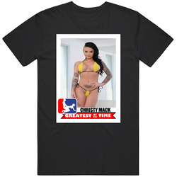 Christy Mack Greatest Of All Time Baseball Card Funny Porn T Shirt Christy Mack Greatest Of All Time Baseball Card Funny Porn T Shirt