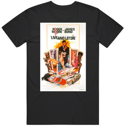 Live And Let Die cool 70's Vintage Classic Action Movie Fan T Shirt Live And Let Die cool 70's Vintage Classic Action Movie Fan T Shirt