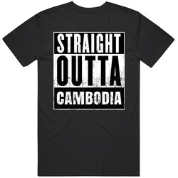 Straight Outta Cambodia Country Movie Cool Parody T Shirt Straight Outta Cambodia Country Movie Cool Parody T Shirt