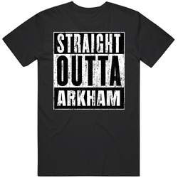 Straight Outta Arkham Asylum Distressed Dc Movie Cool Parody T Shirt Straight Outta Arkham Asylum Distressed Dc Movie Cool Parody T Shirt
