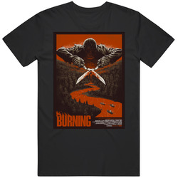 The Burning Horror Movie Brand New Classic Black T Shirt The Burning Horror Movie Brand New Classic Black T Shirt