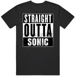 Straight Outta Sonic Drive-in Movie And Fast Food Parody T Shirt Straight Outta Sonic Drive-in Movie And Fast Food Parody T Shirt