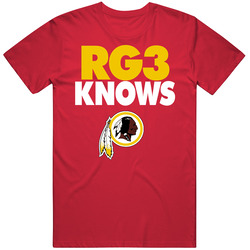 Rg3 Knows Redskins Football T Shirt Rg3 Knows Redskins Football T Shirt