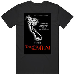 The Omen Cool Vintage 70's Movie T Shirt The Omen Cool Vintage 70's Movie T Shirt