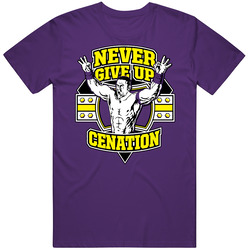Never Give Up Cenation John Cena T Shirt