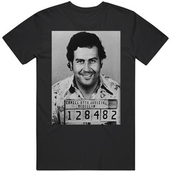 Narcos Pablo Escobar Mugshot Crime Tv Show T Shirt Narcos Pablo Escobar Mugshot Crime Tv Show T Shirt