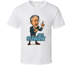 Jon Stewart Retro Look Caricature T Shirt Jon Stewart Retro Look Caricature T Shirt