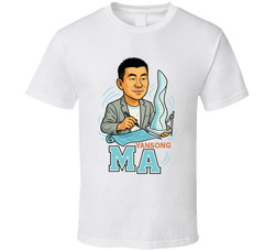 Ma Yansong Retro Look Caricature T Shirt Ma Yansong Retro Look Caricature T Shirt