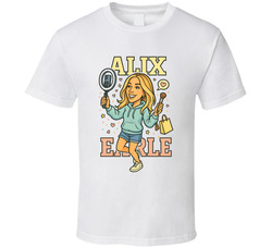 Alix Earle Retro Look Caricature T Shirt Alix Earle Retro Look Caricature T Shirt