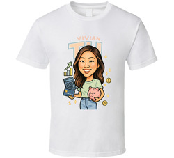 Vivian Tu Retro Look Caricature T Shirt Vivian Tu Retro Look Caricature T Shirt