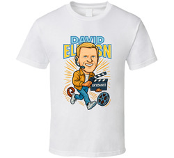 David Ellison Retro Look Caricature T Shirt David Ellison Retro Look Caricature T Shirt