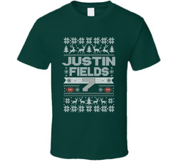 Justin Fields 7 Ugly Christmas T Shirt Justin Fields 7 Ugly Christmas T Shirt