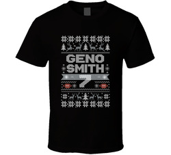 Geno Smith 7 Ugly Christmas T Shirt Geno Smith 7 Ugly Christmas T Shirt