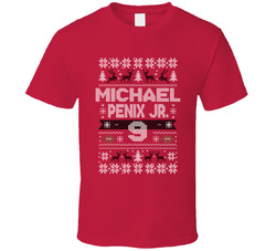 Michael Penix Jr. 9 Ugly Christmas T Shirt Michael Penix Jr. 9 Ugly Christmas T Shirt