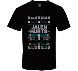 Jalen Hurts 1 Ugly Christmas T Shirt Jalen Hurts 1 Ugly Christmas T Shirt
