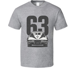 1963 Chevrolet Corvette Stingray Retro Look Car T Shirt 1963 Chevrolet Corvette Stingray Retro Look Car T Shirt