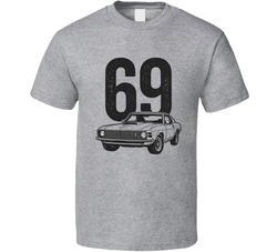 1969 Ford Mustang Boss 429 Retro Look Car T Shirt 1969 Ford Mustang Boss 429 Retro Look Car T Shirt