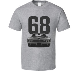 1968 Dodge Charger Rt Retro Look Car T Shirt 1968 Dodge Charger Rt Retro Look Car T Shirt