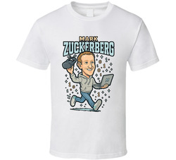 Mark Zuckerberg Retro Look Caricature T Shirt Mark Zuckerberg Retro Look Caricature T Shirt