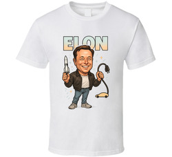 Elon Musk Retro Look Caricature T Shirt Elon Musk Retro Look Caricature T Shirt