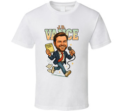 J.d. Vance Retro Look Caricature T Shirt J.d. Vance Retro Look Caricature T Shirt