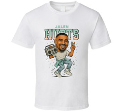 Jalen Hurts Retro Look Caricature T Shirt Jalen Hurts Retro Look Caricature T Shirt