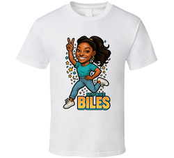 Simone Biles Retro Look Caricature T Shirt Simone Biles Retro Look Caricature T Shirt